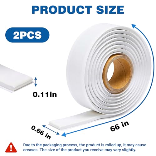 Image of U0U 2 Pack Butyl Seal Putty Tape, Waterproof Moldable Sealant for Sink Drain, Plumbing, Wall & Pipe Gap Repair, Flexible Leak Stopper Tape