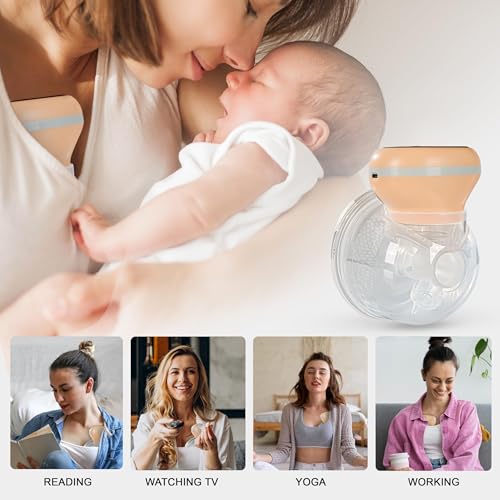 Image of Baybee Breast Pump Electrical Machine for Mothers | Automatic Hands Free Breast Milk Pump with 3 Modes & 9 Levels | Portable Electric Wearable Breast Pump with Anti-Backflow & 210ml Large Capacity