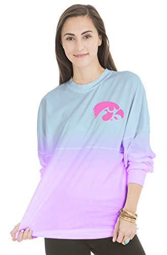 NCAA Iowa Hawkeyes Women's Aimee Oversized Modal Tee, Small/Medium, Black