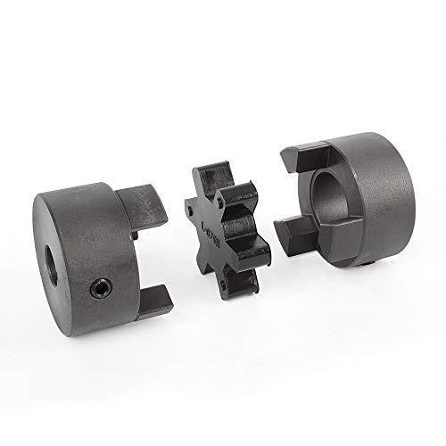 Autojare LZQ-002 1/2 Inch To 7/8 Inch L075 Flexible 3-Piece L-Jaw Coupling Set & Buna-N Nbr Rubber Spider thumb #2