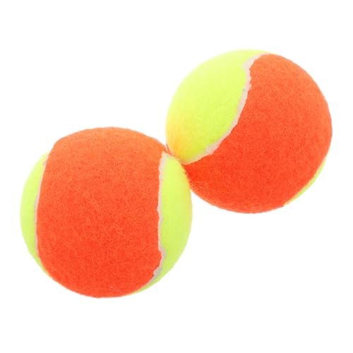 HOLIDYOYO 2pcs Elastic and Playful Tennis Balls for Safe Soft Training Balls for Play for Beginners and Beach Tennis Fun