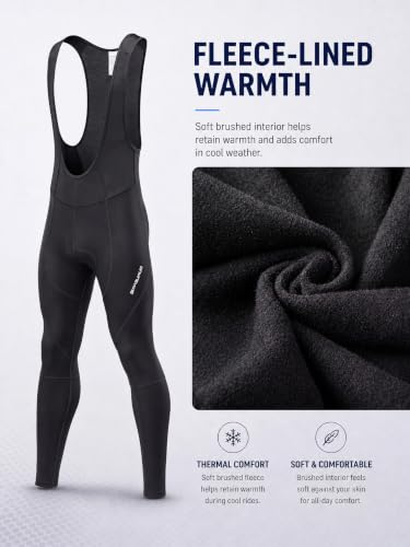 Image of qualidyne Men's Cycling Bike Bib Long Pants Cycling Tights with 3D Breathable Pad, Excellent Performance & Better Fit