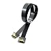 Produktbild cablecc CYFPV 90 Grad abgewinkelt FPV Micro HDMI Stecker auf Mini HDMI FPC Flachkabel 50 cm für FPV HDTV Multicopter Luftaufnahmen