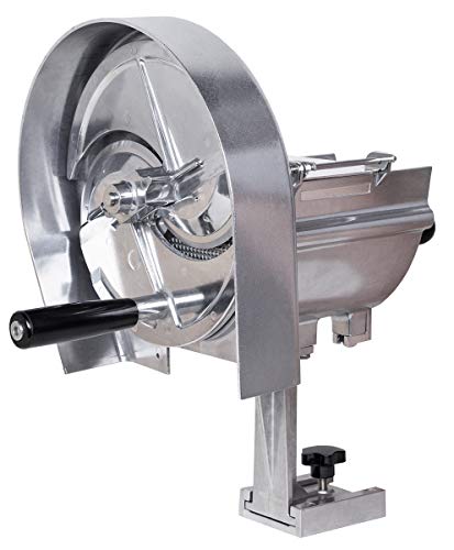 Beeketal \'GS-M1\' Profi Gastro Gemüseschneider manuell mit Kurbel, Aluminium Gehäuse, Edelstahl Schneidmesser, Schnittsärke 0-12 mm einstellbar, für bis zu 100 mm großes Schnittgut Beeketal \'GS-M1\' Profi Gastro Gemüseschneider manuell mit Kurbel, Aluminium Gehäuse, Edelstahl Schneidmesser, Schnittsärke 0-12 mm einstellbar, für bis zu 100 mm großes Schnittgut