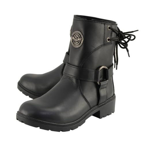 Image of Milwaukee Leather Women's Premium Leather Motorcycle Harness Boots Collection MBL - 6