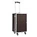 MERTNK Chariot de Rangement Trolley Cosmétique Valise Roue Universelle Cadre En Alliage D'Alumitronc, Valise de Voyage, Boîte D'Embarquement, Unisexe/Black