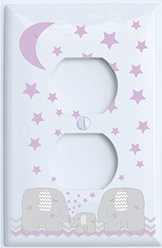 purple elephant nursery decor