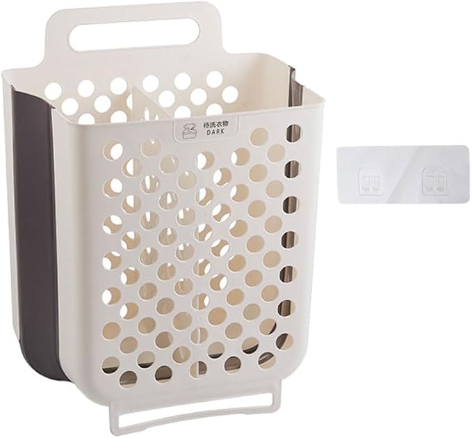 Wall Laundry Basket Foldable Plastic Storage Basket for Clothes