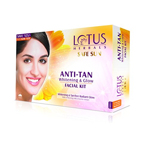 Lotus Herbals Safe Sun Anti Tan Whitening and Glow 4 in 1 Facial Kit 60g (Single Use) - Image 3
