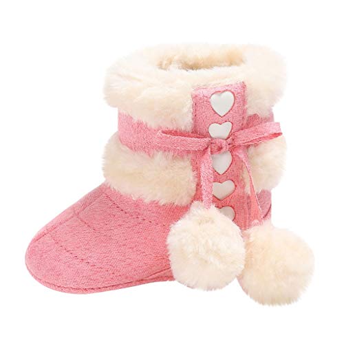 Luonita Winter Warm Baby Boots Premium Soft Sole Prewalker Newborn Infant Boy Girl Crib Shoes Snow Boots Crib Shoes for 0-18 Months Unisex Newborn Infant Baby Boys Girls