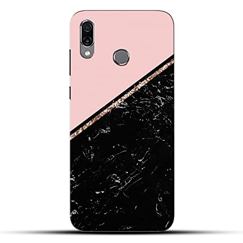 Image of COLORflow Back Cover Compatible with Honor Play | Beautiful Black Pink Marble | Designer Printed Hard CASE Bumper Back Cover Compatible with Honor Play