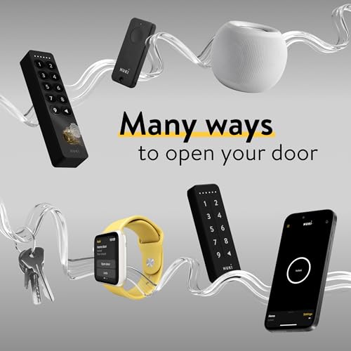 Nuki Smart Lock Ultra (Euro Profile) Electronic Door Lock with Bluetooth, WiFi & Matter, for Easy Integration in smart Home, Unlock Door remotely, with 3 Different Locking speeds, Stainless Steel - Image 6