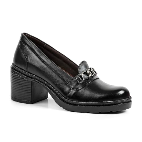 Sapato Feminino Horsebit Loafer Salto Bloco Marilyn Preta (br_footwear_size_system, adult, numeric,