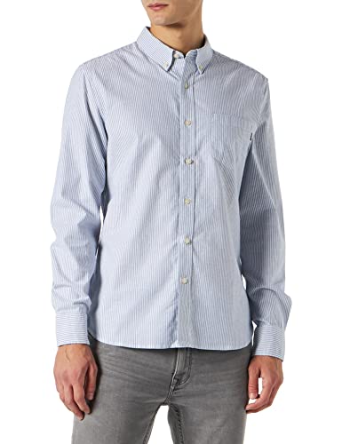 Dockers STRETCH OXFORD SHIRT, Camisa Hombre, Bengal Stripe Delft, M