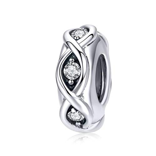 Anniversary Christmas Charms Clip Charm Stoppers Beads Original 925 Sterling Silver Stars Flower Crystal Spacer Bead for Bracelet Charm