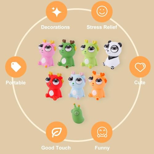 Image of Squishy Dragon Pinch Toy - Fun Pink Dinosaur Stress Relief Toy for Kids & Adults