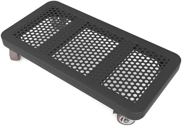 Soporte rodante, | Torre de PC móvil con CPU, for debajo del escritorio, carro de soporte de piso con ruedas bloqueables(Black,450 mm*250 mm)
