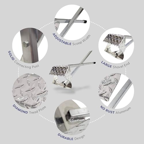 ActiveDogs-Dog-Poop-Scooper-Heavy-Duty-Best-Ever-Dog-Pooper-Scooper-with-Teeth-Outdoor-Welded-Aluminum-Metal-Solid-Bolt-Pet-Waste-Removal-Shovel-USA-Made ActiveDogs Dog Poop Scooper Heavy Duty Best Ever Dog Pooper Scooper with Teeth Outdoor Welded Aluminum Metal Solid Bolt Pet Waste Removal Shovel USA Made