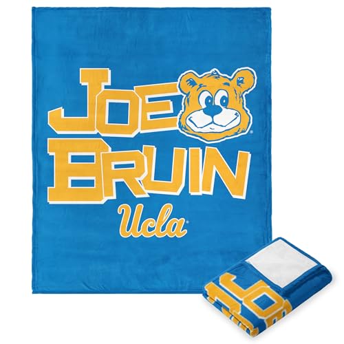 Northwest NCAA UCLA Bruins Silk Touch Throw Blanket, 50" x 60", Joe Bruin