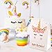 FengRise Unicorn Party Bags Birthday Decorations - Pack of 24 Unicorn Party Favor Bags | Unicorn Candy Bags Candy/Toys/Cookie for Kids Unicorn Birthday Party Supplies