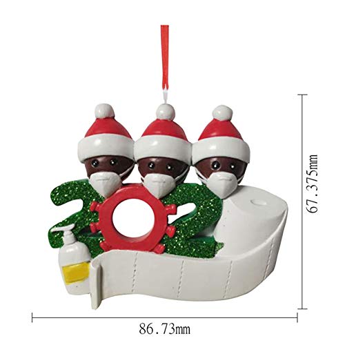 Eastdall Natal Personalizado Para Família,Kit de enfeites de natal para família Kit de enfeites de n
