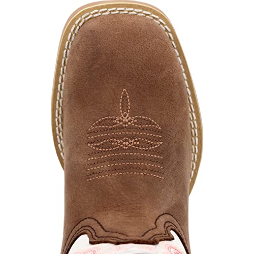Image of Durango Lil' Rebel Pro Big Kid's Trail Brown and White Western Boot