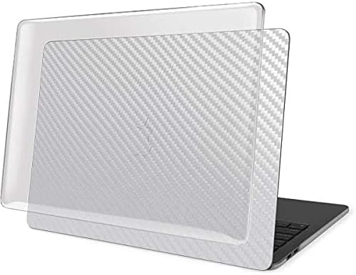 Skinit Case + Skin Compatible with MacBook Pro 15in (2016-19) Originally Designed White Carbon Fiber Design