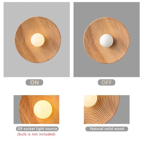 Luz de pared de madera para renovar la decoración de la sala de estar con estilo 8