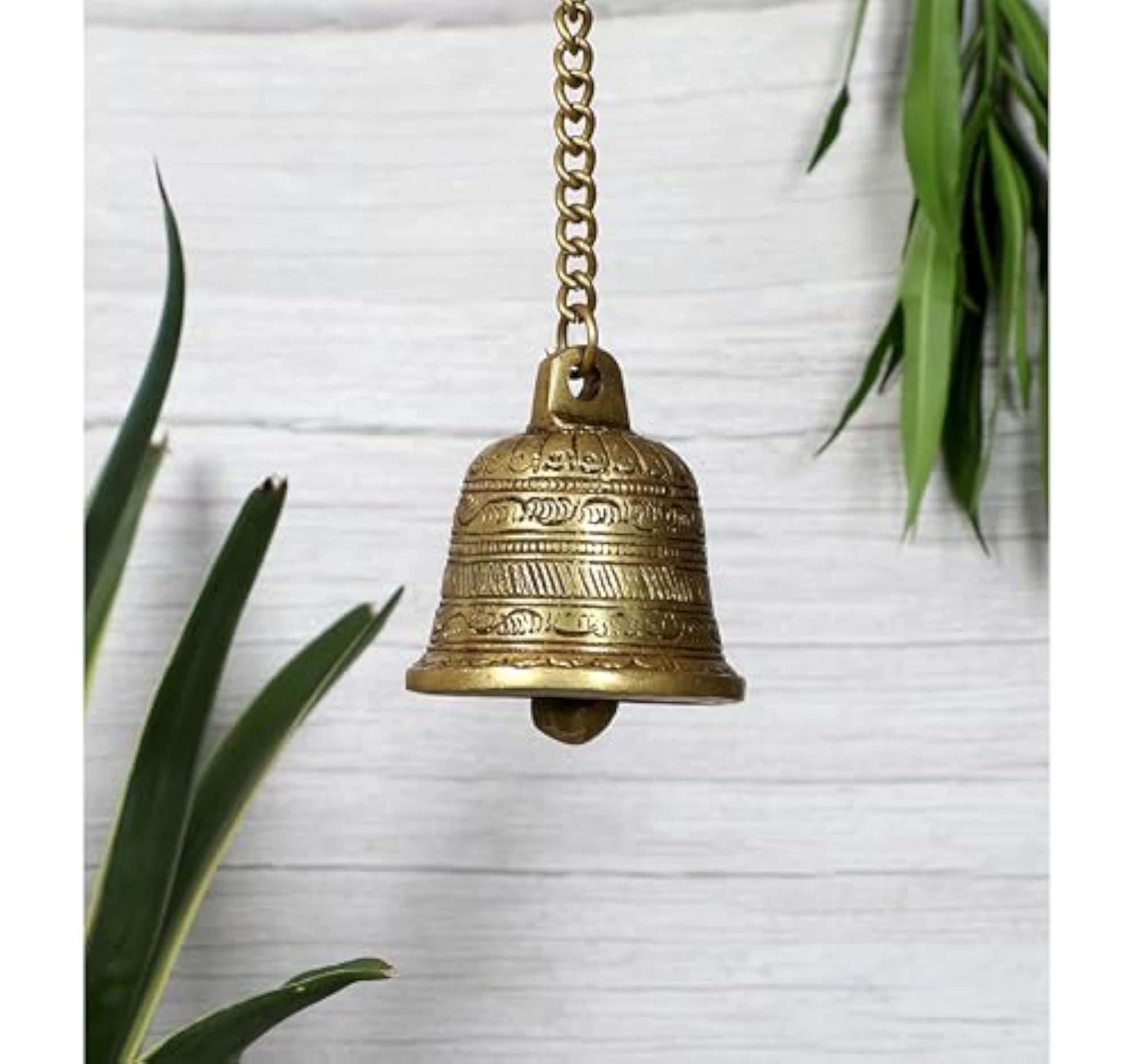 Ethnic Carved Brass Temple Hanging Designer Bell
