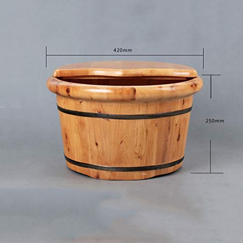 Spa de pies de madera con cubierta 25 cm miniatura 7