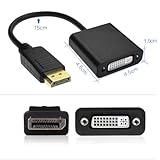 VMOJO DisplayPort to DVI-I(24+5) Adapter, DisplayPort Male to DVI-I Female Converter Support 1080P@60Hz Full HD, 0.5 FT - Image 5