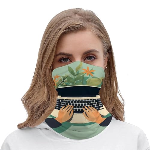 Neck Gaiter Wind-Proof Respirador para Rostro Transpirable Cubierta Facial para Oficina, Máscara para Sol y Polvo, Balaclava, Bandana, para Mujeres y Hombres, Senderismo y Pesca miniatura 4