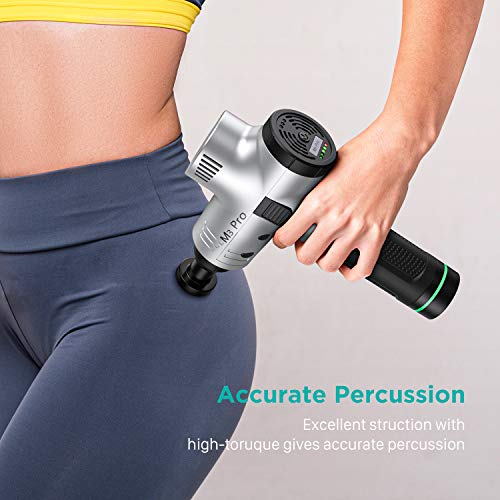 Massage Gun Deep Tissue Percussion Muscle Massager for Pain Relief, Handheld Electric Body Massager Sports Drill Portable Super Quiet Brushless Motor, opove M3 Pro