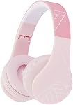 Bluetooth Headphones for Kids, PowerLocus Wireless Foldable Headphones Over Ear, Headphone with Microphone, 85DB Volume Limit, Wireless and Wired Headset with Micro SD, FM for Cellphones, Tablets, PC