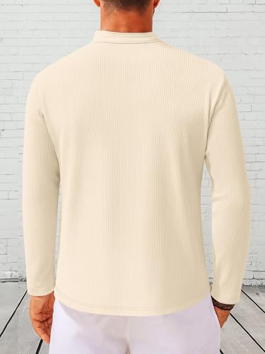 Image of Noble Monk Relax Fit |Textured| Lycra | Polo Neck T-Shirt