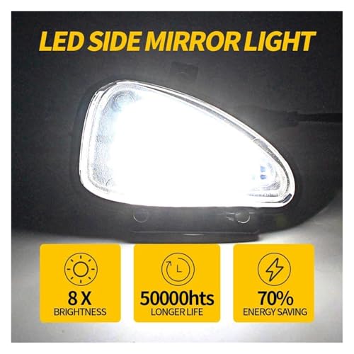 Luz debajo de espejo LED para evitar charcos al bajar del Touran y Golf 6 3