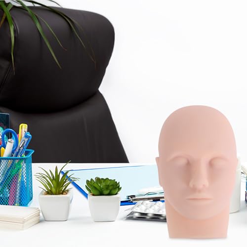 Cabeza de maniquí de silicona para perfeccionar visajismo y colocación de pestañas pelo a pelo 4