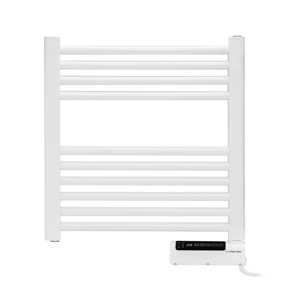 TROTEC Riscaldatore Elettrico per Asciugamani TWH 300 S – Montaggio a Parete, 300 W, Design Moderno a Tubo Piatto, Funzionamento Silenzioso, IPX4, Ideale per il Bagno e il WC degli Ospiti