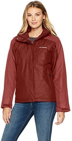 Veste Gotcha Groovin Columbia coupe-vent mi-saison femme grande taille 1X rouge brique