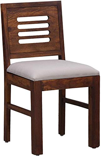 Image of Jangid Handicraft Solid Sheesham Wood Dining Table 2 Seater | Wooden Two Seater Dinning Table with 2 Chairs for Home | Chairs with Cushion | Dining Room Sets for Restaurants | Rosewood, Teak Finish