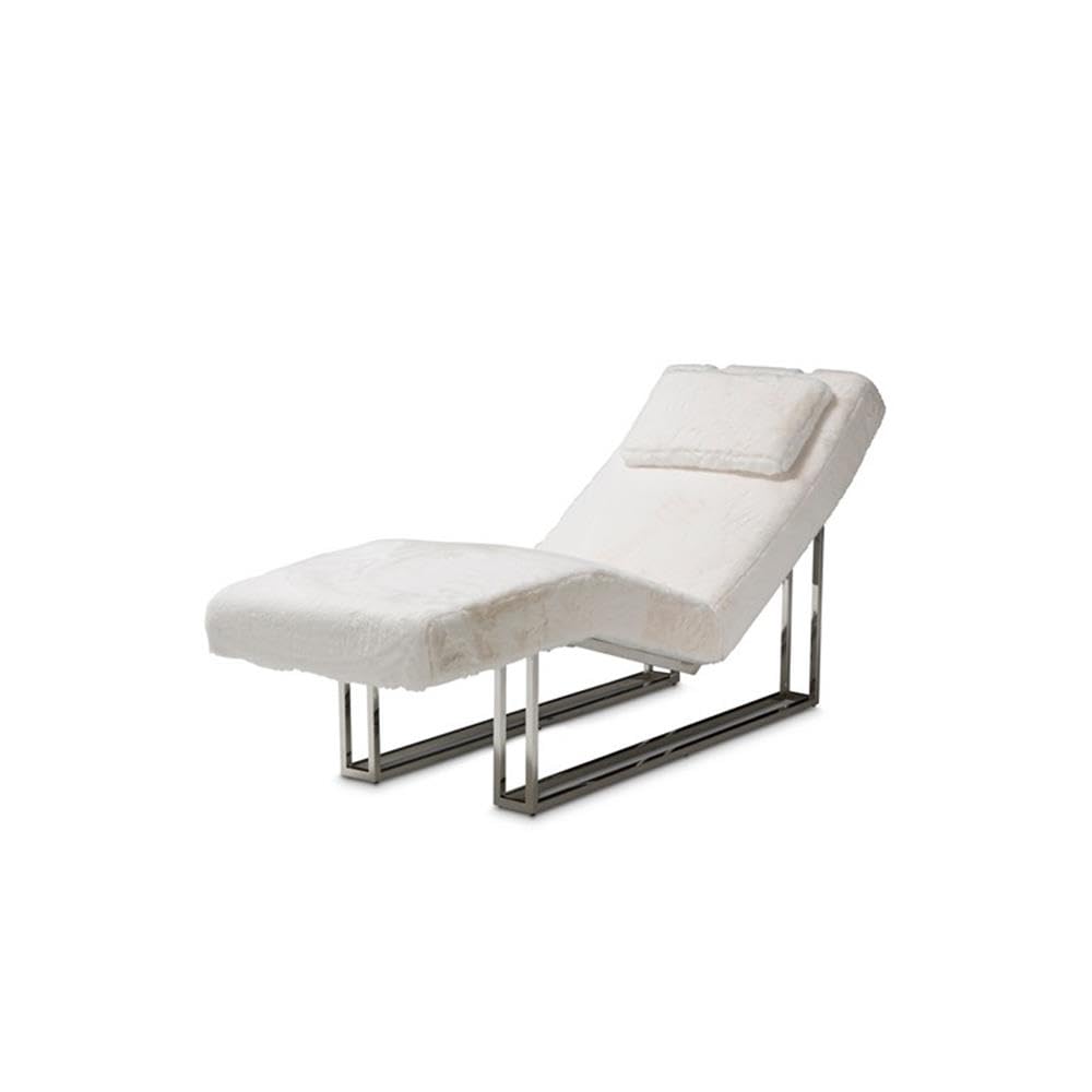 Amazon.com: MICHAEL AMINI Astro Faux-Fur Chaise Lounge Chair