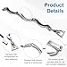 uxcell Stainless Steel Single Pin Tri Pipe Clamp Flange OD 3-1/2