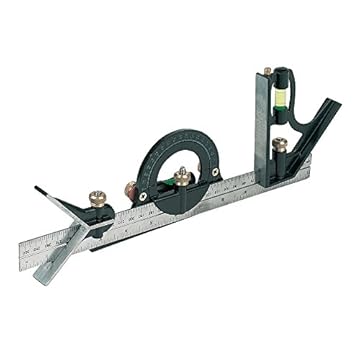 Silverline Combination Square Set 300mm (991857), Black