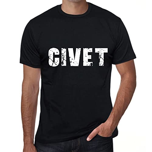 KGVVCS Civet Mens T Shirt Black Birthday Gift(XX-Large)