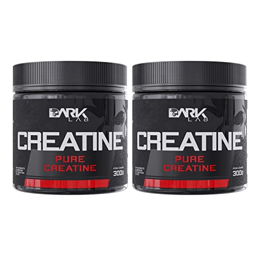 2x Creatina 100% Pura 300G Monohidratada Dark Lab | Aumento do Desempenho Físico | 2 Potes Somando 6