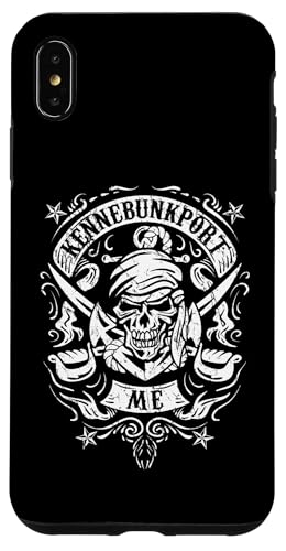 Kennebunkport Maine Pirate Skull and Crossed Swords�f�U�C�� �X�}�z�P�[�X iPhone XS Max �p