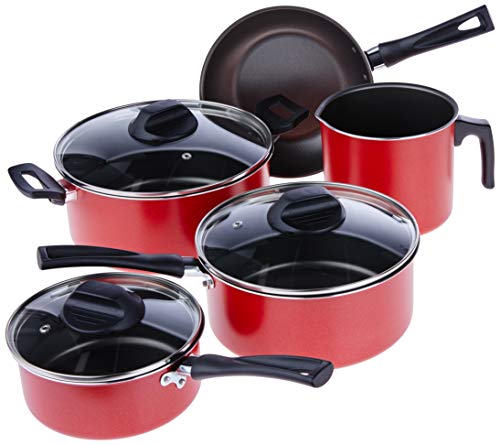 Jogo de Panelas 5 Peças Garlic, Vermelho, Brinox
