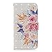 Produktbild Miagon Flip Hülle für iPhone 5S 5,3D Luxus Bookstyle Magnetverschluss Klapphülle Kartenfächer Schutzhülle Brieftasche Ledertasche Wallet Lederhülle Etui für iPhone SE 5S 5