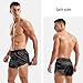 AMY COULEE Mens Satin Shorts Silk Boxers Sexy Split Side Lounge Shorts 3 Inch Pajama Bottoms (M, Black)