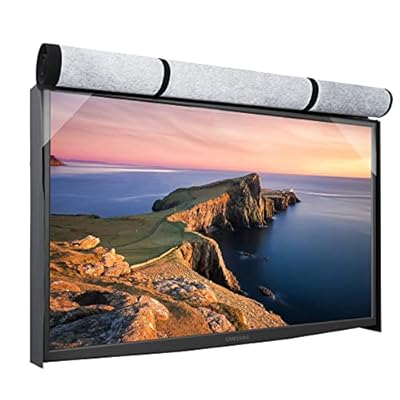 Geniff Outdoor TV Cover Waterproof with front flap for 65 inch TV, 600D Oxford Fabric Dustproof Weatherproof Outside TV Protectors with Remote Control Pocket Bottom Cover (Black)